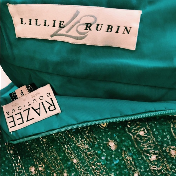 Lillie Rubin *VINTAGE* sequined Petite dress - Picture 4 of 9